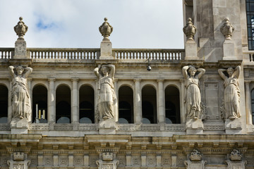 The City Hall rests at the top of Avenida dos Aliados in Porto, Portugal.