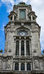 The City Hall rests at the top of Avenida dos Aliados in Porto, Portugal.