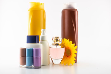 Personal care kit. Photo was taken in the studio against white background.