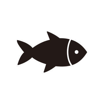 fish icon vector illustration sign