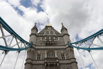 Fototapeta na wymiar tower bridge in london with blue sky