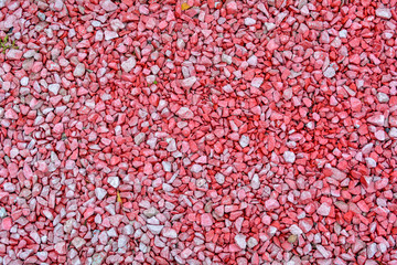 Pink marble fine gravel, simple stone background, pebbles stone texture