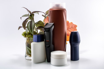 Personal care kit. Photo was taken in the studio against white background.