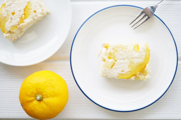 柚子レアチーズケーキ