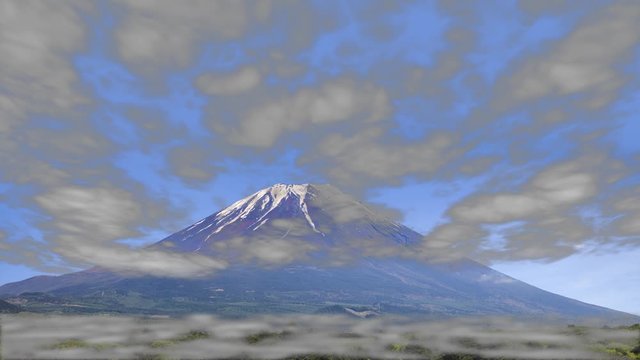 3d rendering of nice lighting with blue sky and mountain