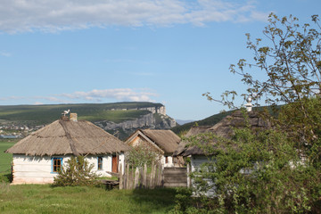 Plakat house in the village
