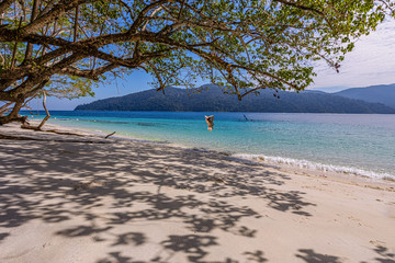 Rawi Island  white sand clear water, Satun Province, Thailand