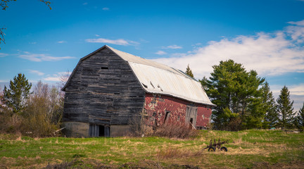 Obraz premium Abandon barn in rural New Brunswick