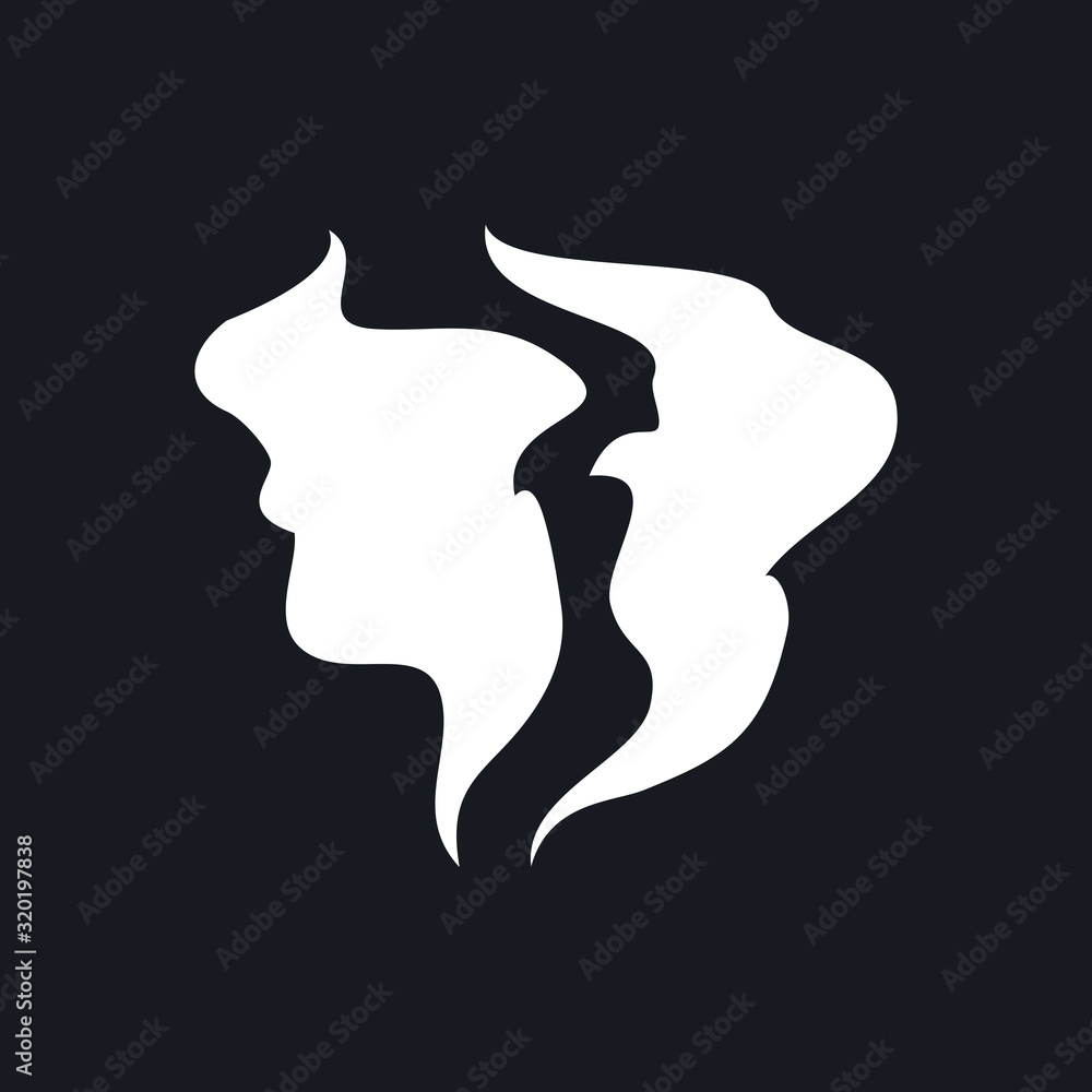 Aufkleber hot steam icon template color editable. set of smoke vector icon. aroma smell set symbol vector sign