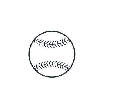 baseball softball ball vector logo graphic design