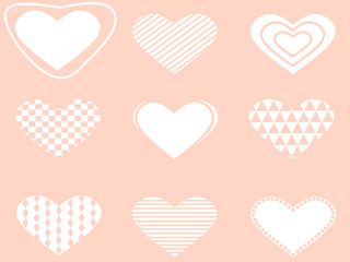 seamless pattern with hearts