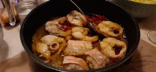 paella in a pan