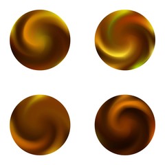 Gradients kit with round smooth backgrounds.