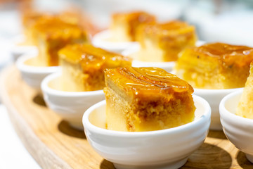  banana caramel butter cake background