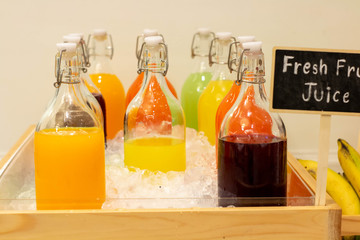  mixed fruit juice in a bottle