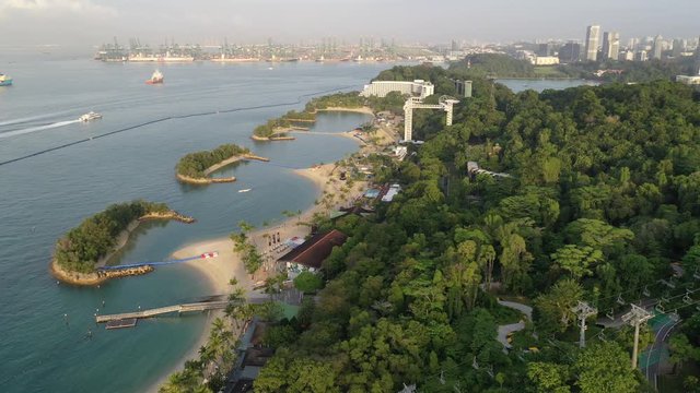 Dec 25, 2019 Singapore beach from drone 4k aerial video. It is a theme park located within Resorts World Sentosa