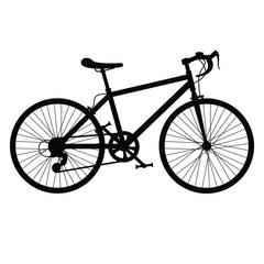 Bicycle silhouette vector