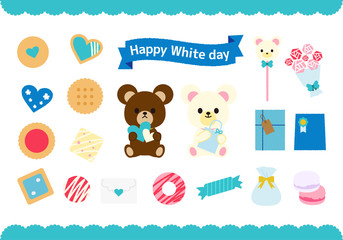 ホワイトデー　手書き風　セット
