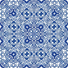 Antique portuguese azulejo ceramic.