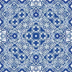 Portuguese ornamental azulejo ceramic.