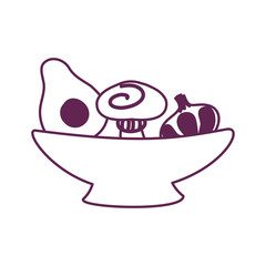 bowl with vegetables healthy food