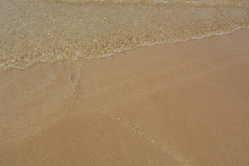 the sea and sand with closeup background