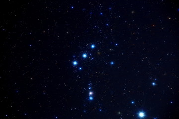 Fototapeta na wymiar オリオン座の三ツ星