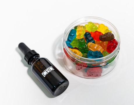 CBD Hemp Infused Gummy Bears & Oil Tincture 