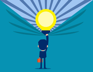 Discover best ideas. Business creativity and idea concept.