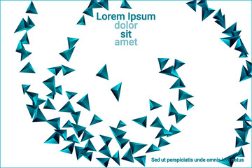 
Triangular background.