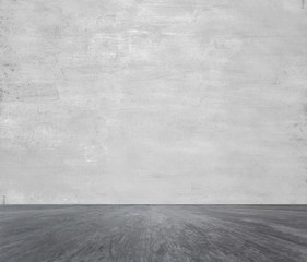 room with concrete wall