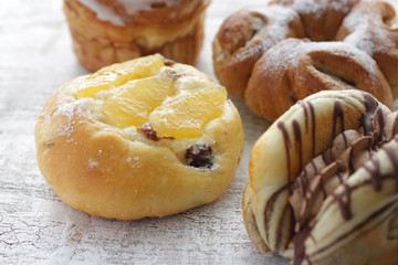 菓子パンのクローズアップのイメージ写真