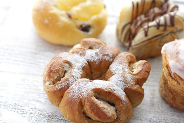 菓子パンのクローズアップのイメージ写真