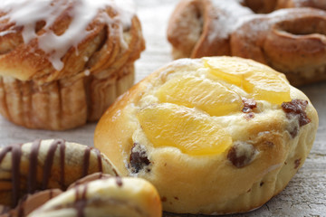 菓子パンのクローズアップのイメージ写真