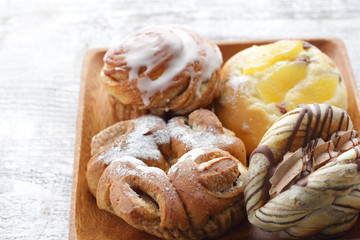 菓子パンのクローズアップのイメージ写真