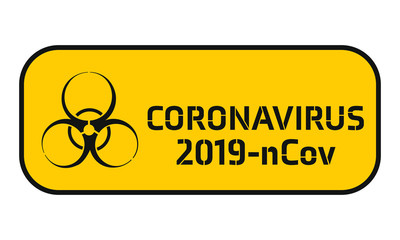 Obraz premium Coronavirus warning sign 