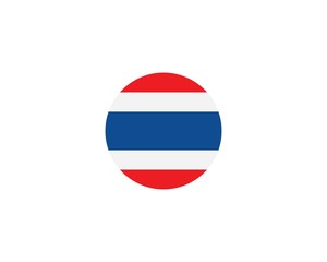 thailand flag icon vector illustration