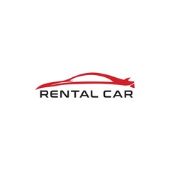 Rental Car Logo Simple and Vector