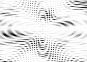Abstract halftone dotted background. Futuristic grunge pattern, dot, circles.  Vector modern optical pop art texture for posters, sites, business cards, cover, labels mock-up, vintage stickers layout