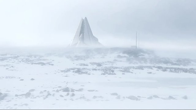 Alien Arctic Antarctic Pyramid (4k)