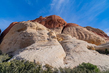 Fototapeta premium Morning nature view of the famous Red Rock Canyon