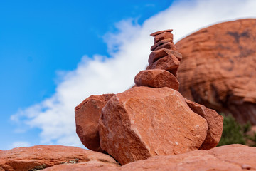 Morning nature view of the famous Red Rock Canyon