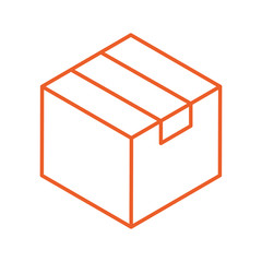 box carton packing isolated icon