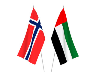 Norway and United Arab Emirates flags