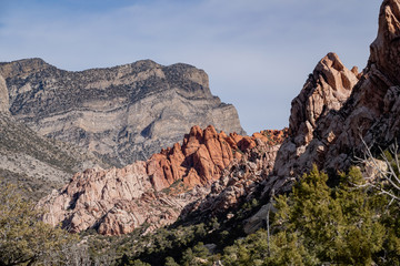 Fototapeta premium Morning nature view of the famous Red Rock Canyon