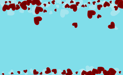 Red Party Vector Particles Illustration. Romance 