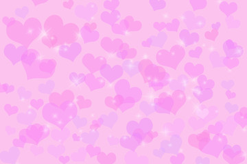 Valentines day background - abstract background, pink hearts, love, concept 