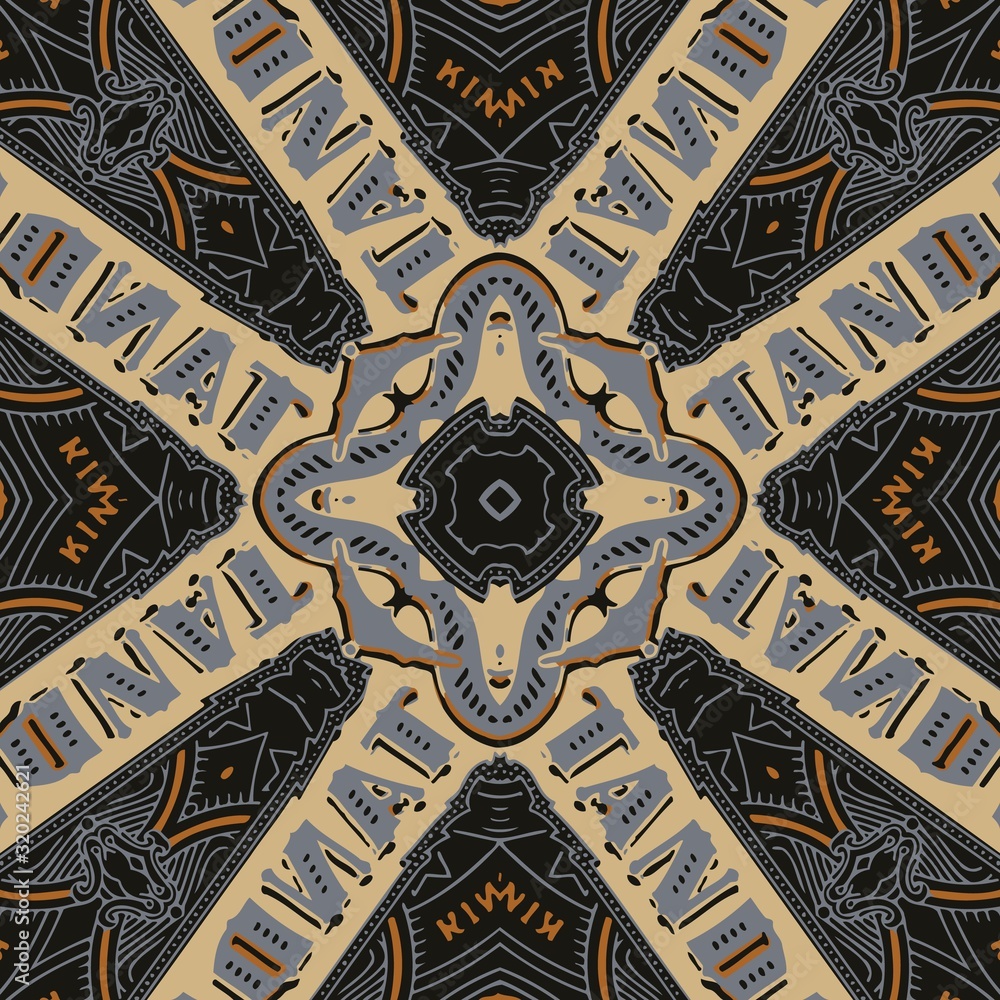 Poster abstract retro elements of geometric shapes and lines vector for design