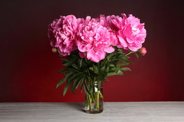 Pink peony bunch