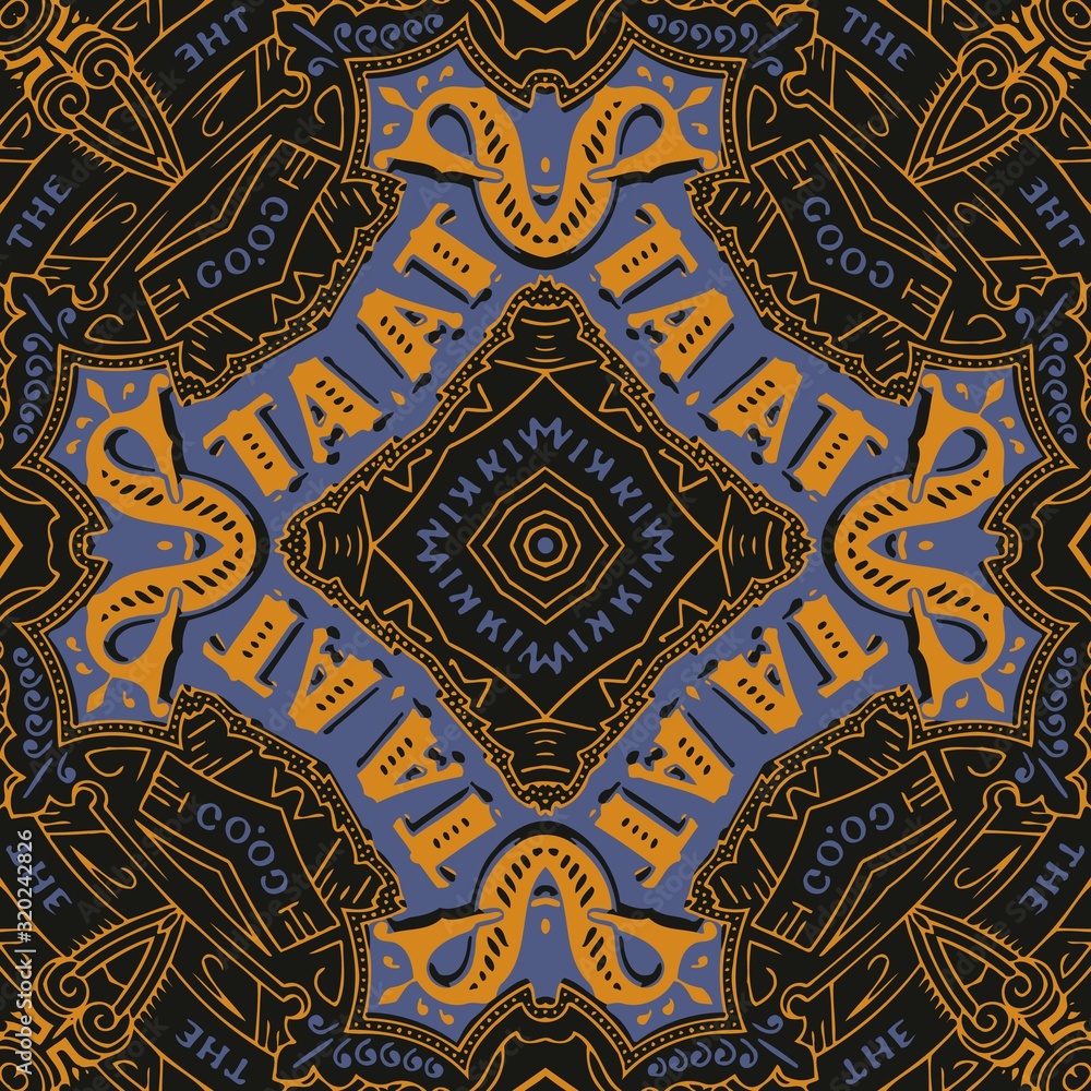 Poster abstract retro elements of geometric shapes and lines vector for design